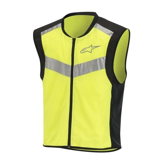 REFLEXNÍ VESTA FLARE NEON, ALPINESTARS (ČERNÁ/ŽLUTÁ FLUO) 2024