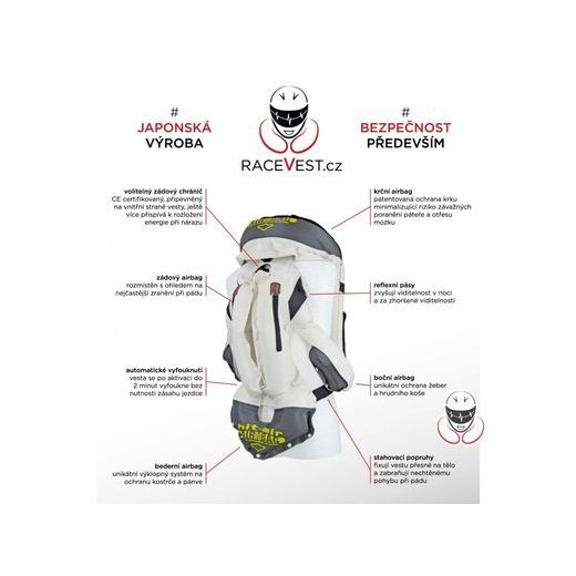 AIRBAGOVÁ VESTA HIT-AIR MLV 2 ČERNO-ČERVENÁ