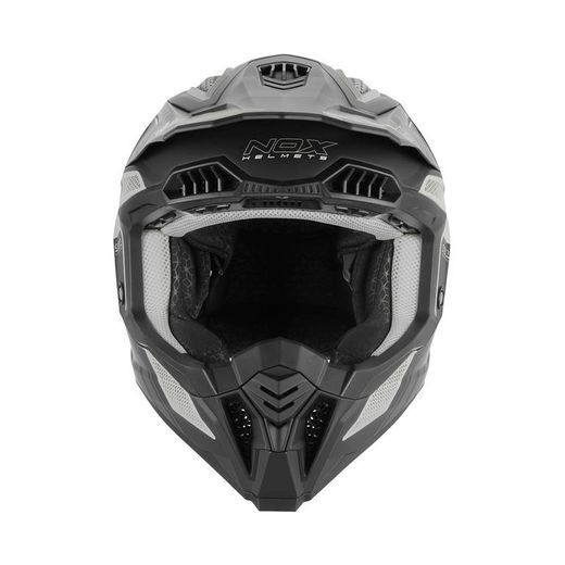 MOTOKROSOVÁ HELMA NOX N634 STORM ŠEDÁ