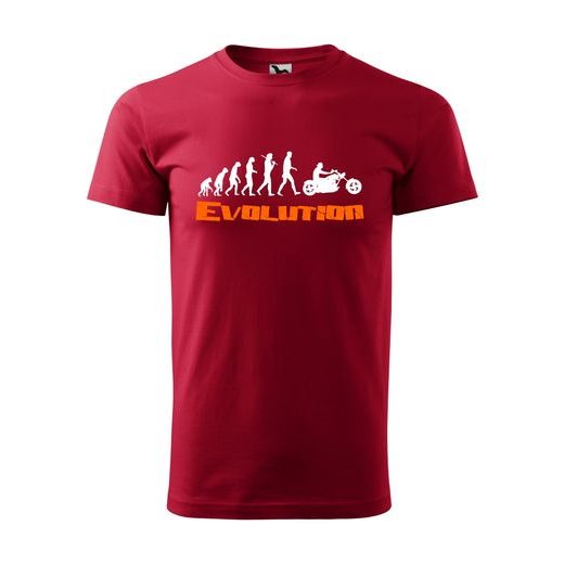 PÁNSKÉ TRIKO S MOTIVEM EVOLUTION CHOPPERS - ČERVENÉ