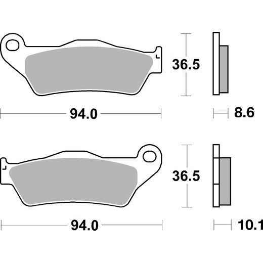 BRZDOVÉ DESTIČKY BREMBO 07BB2809 CC ROAD