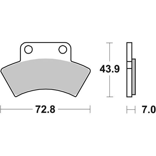 BRZDOVÉ DESTIČKY BREMBO 07PO03SD