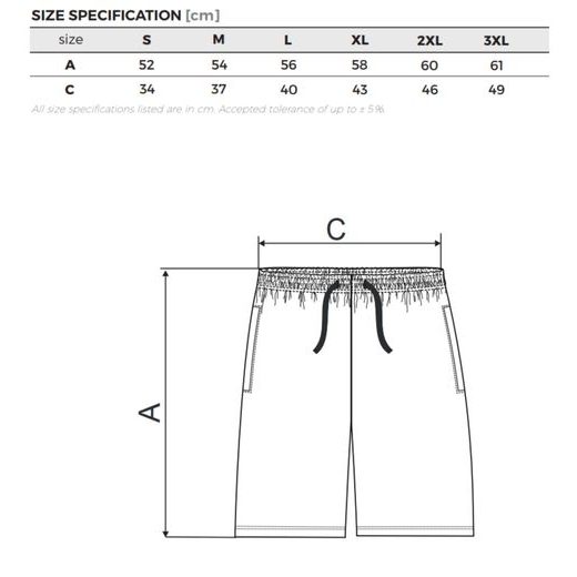 PÁNSKÉ KRAŤASY S MOTIVEM KAWASAKI BIKERS CZ- TMAVĚ MODRÁ