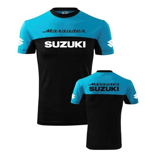 PÁNSKÉ TRIKO S MOTIVEM SUZUKI MARAUDER - TYRKYSOVÁ/ČERNÁ