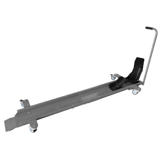 POJÍZDNÝ STOJAN POD MOTOCYKL (S FIXACÍ NA PŘEDNÍ KOLO), Q-TECH (ČERNÁ)