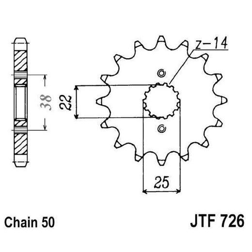 ŘETĚZOVÉ KOLEČKO JT JTF 1128-11 11 ZUBŮ, 420