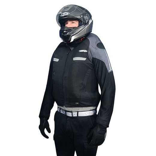 TEXTILNÍ LETNÍ AIRBAGOVÁ BUNDA HELITE VENTED MODROŠEDÁ