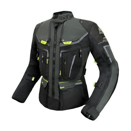 DÁMSKÁ TEXTILNÍ MOTO BUNDA SPARK NEVADA LADY - FLUO