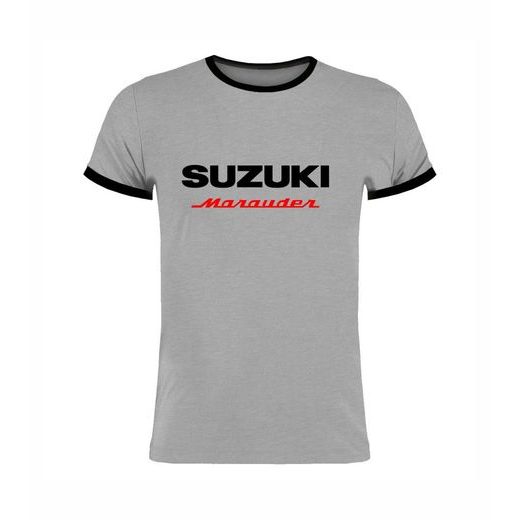 PÁNSKÉ TRIKO S MOTIVEM SUZUKI MARAUDER 1 - ŠEDÉ