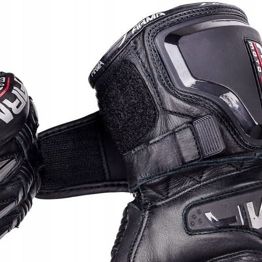 WOLF RAIDEN WHITE KOŽENÉ SPORTOVNÍ RUKAVICE NA MOTORKU