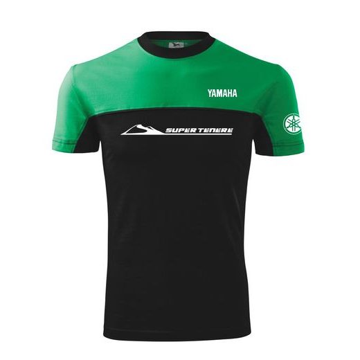 PÁNSKÉ TRIKO S MOTIVEM YAMAHA SUPERTENERE - ZELENÉ/ČERNÉ