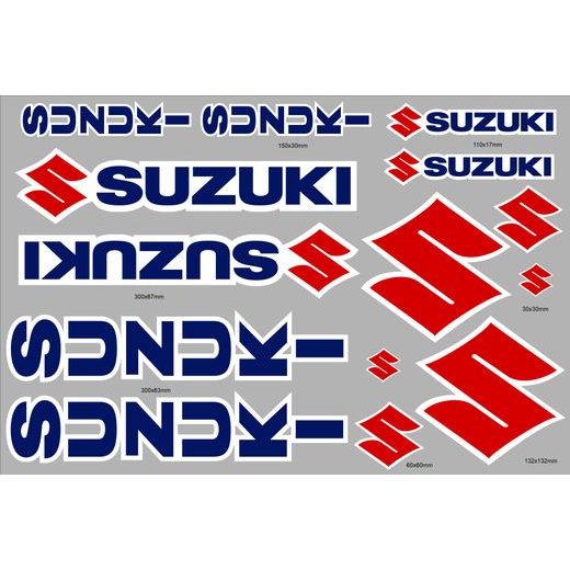 BAREVNÉ SAMOLEPKY S MOTIVEM SUZUKI