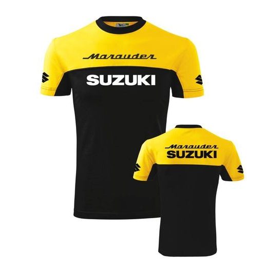 PÁNSKÉ TRIKO S MOTIVEM SUZUKI MARAUDER - ŽLUTÁ/ČERNÁ
