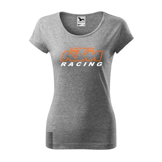 DÁMSKÉ TRIKO S MOTIVEM KTM RACING - ŠEDÉ