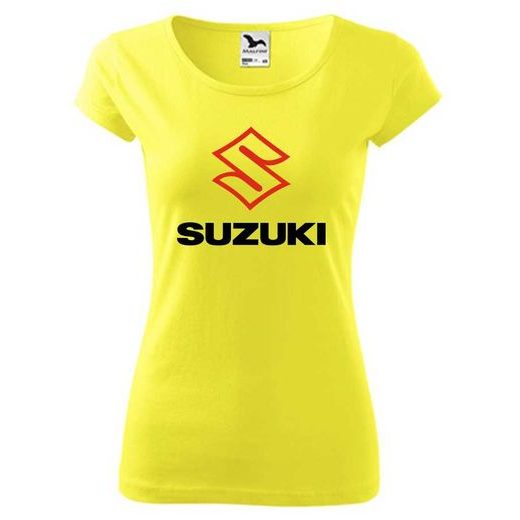 DÁMSKÉ TRIKO S MOTIVEM SUZUKI - CITRONOVÉ