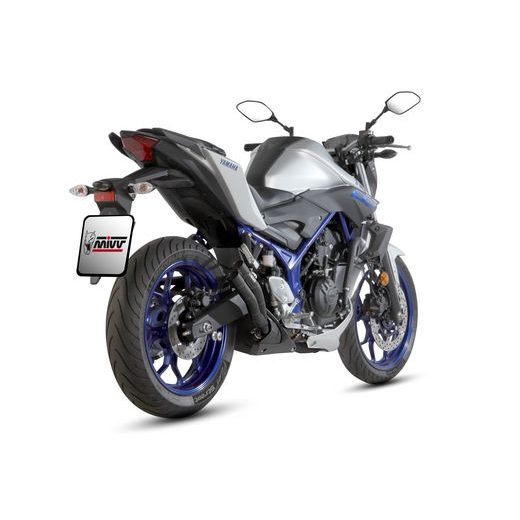 KONCOVKA VÝFUKU MIVV DOUBLE GUN Y.055.LDGB ČERNÁ OCEL