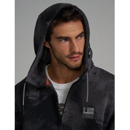 DIVERSE EXTREME TEAM - DAKAR RALLY MIKINA ZIP H24 BLACK/GREY