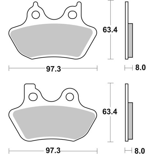 BRZDOVÉ DESTIČKY BREMBO 07HD16CC CC ROAD