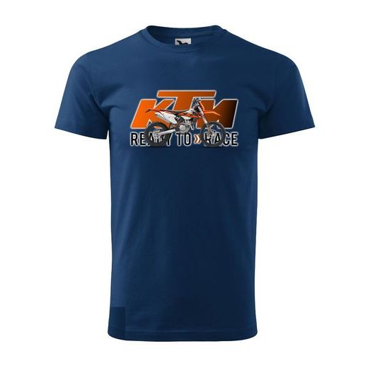 PÁNSKÉ TRIKO S MOTIVEM KTM EXC - TMAVĚ MODRÉ