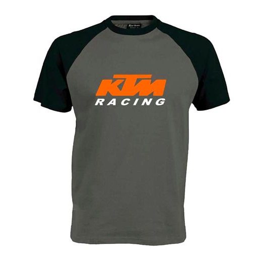PÁNSKÉ TRIKO S MOTIVEM KTM RACING 4 - ČERNO/ŠEDÉ