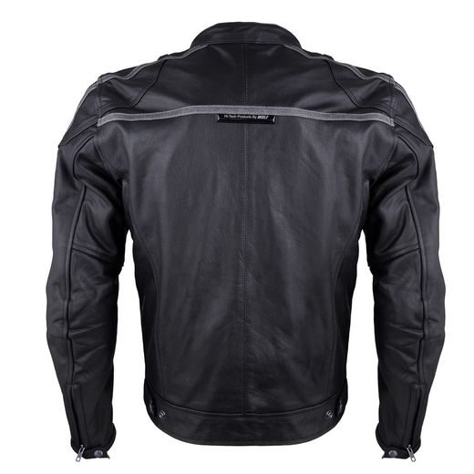 KOŽENÁ BUNDA NA MOTORKU WOLF FANTOM BLACK