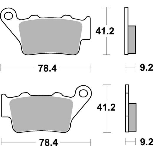 BRZDOVÉ DESTIČKY BREMBO 07082XS