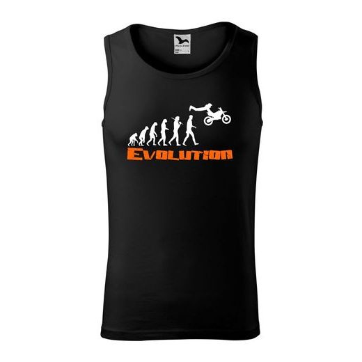 PÁNSKÉ TÍLKO S MOTIVEM MOTOCROSS EVOLUTION - ČERNÉ