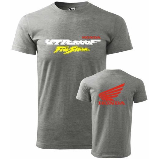 PÁNSKÉ TRIKO S MOTIVEM HONDA VTR 1000 FIRESTORM - ŠEDÉ