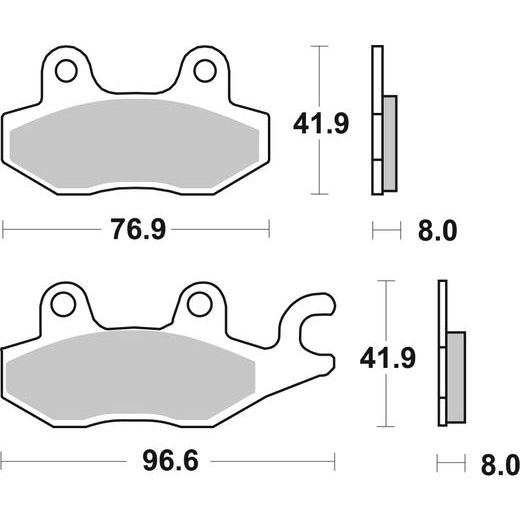 BRZDOVÉ DESTIČKY BREMBO 07071XS