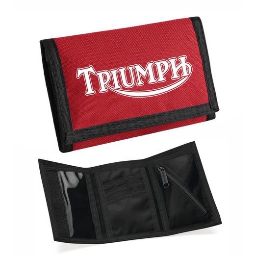MOTO PENĚŽENKA S MOTIVEM TRIUMPH - ČERVENÁ