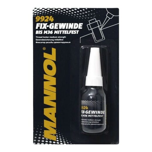 MANNOL FIX-GEWINDE MITTELFEST 10 ML LEPIDLO NA ZÁVITY STŘEDNĚPEVNOSTNÍ M9924