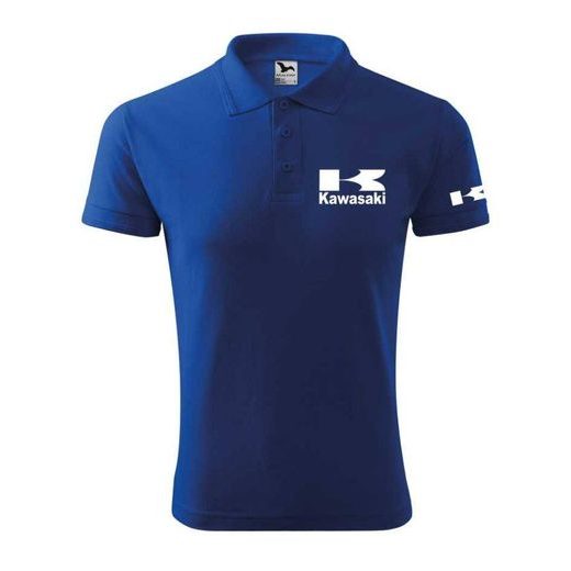 PÁNSKÉ POLO S MOTIVEM KAWASAKI - KRÁLOVSKY MODRÁ