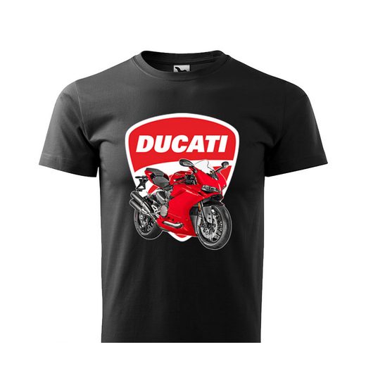 PÁNSKÉ TRIKO S MOTIVEM DUCATI 595 - ČERNÉ