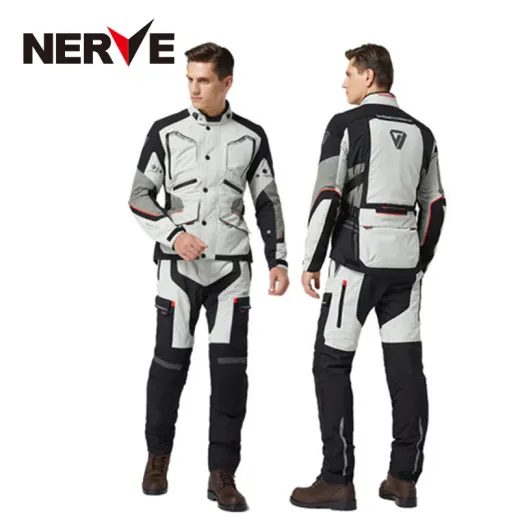 BUNDA NA MOTORKU NERVE GOLDEN TOUR BLACK/WHITE