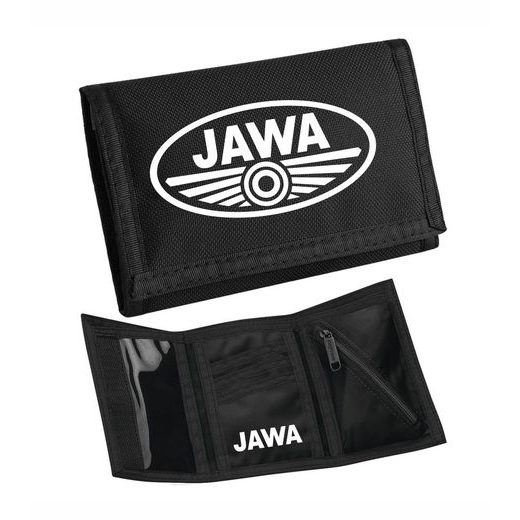 MOTO PENĚŽENKA S MOTIVEM JAWA - ČERNÁ