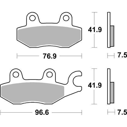 BRZDOVÉ DESTIČKY BREMBO 07KA31SR