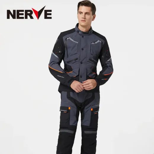 BUNDA NA MOTORKU NERVE GOLDEN TOUR BLACK/GREY