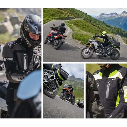 DÁMSKÁ BUNDA NA MOTORKU IXS PACORA-ST X55045 ČERNO-ŠEDÁ