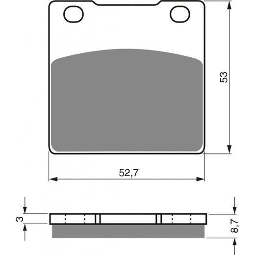 BRZDOVÉ DESTIČKY GOLDFREN 016 S33 STREET REAR