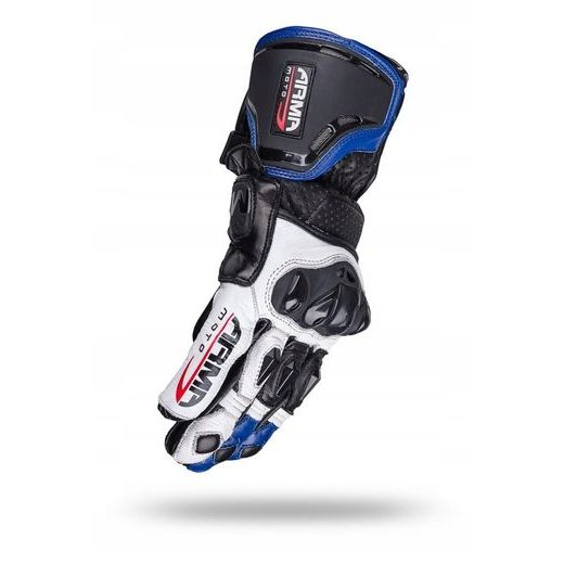 WOLF RAIDEN BLUE KOŽENÉ SPORTOVNÍ RUKAVICE NA MOTORKU