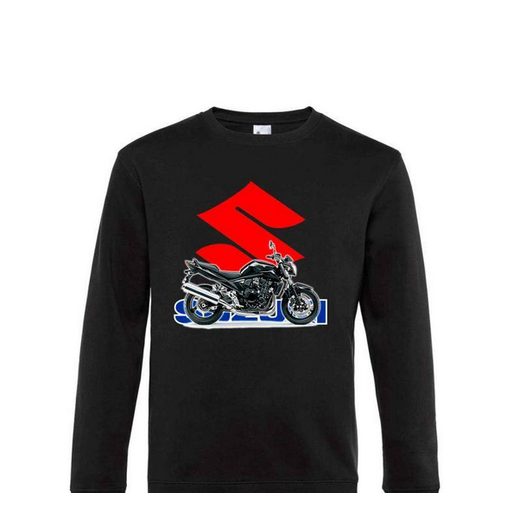 PÁNSKÁ MIKINA S MOTIVEM SUZUKI BANDIT - ČERNÁ