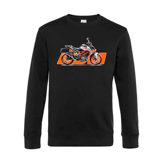 PÁNSKÁ MIKINA S MOTIVEM KTM DUKE - ČERNÁ
