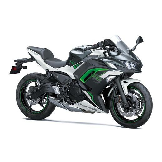 KAWASAKI NINJA 650 PEARL ROBOTIC WHITE / METALLIC CARBON GRAY 2022