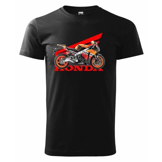 PÁNSKÉ TRIKO S MOTIVEM HONDA CBR REPSOL - ČERNÉ