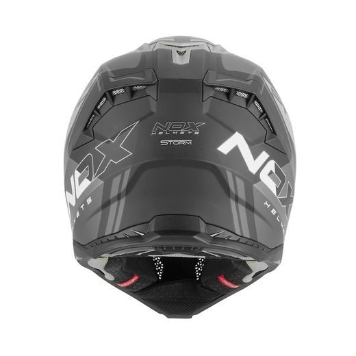 MOTOKROSOVÁ HELMA NOX N634 STORM ŠEDÁ