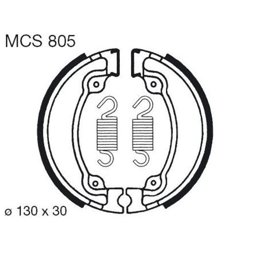 BRZDOVÉ ČELISTI LUCAS MCS 805