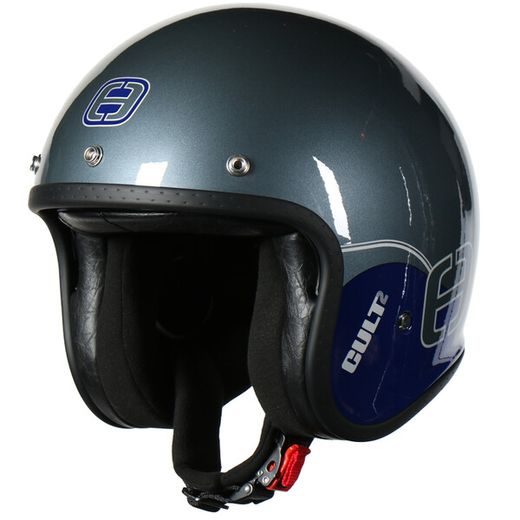 JET HELMA NA MOTORKU SE SLUNEČNÍ CLONOU SPEEDS CULT 2 - GRAPHIC TITAN/MODRÁ/STŘÍBRNÁ LESKLÁ