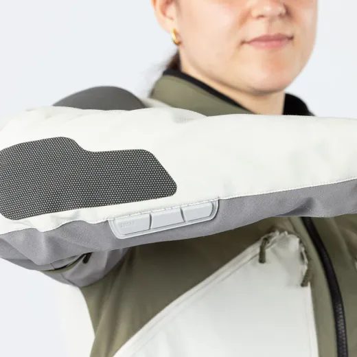 DÁMSKÁ BUNDA IXS VENTURE-AIR 1.0 X2-051605 OLIVOVÁ-SVĚTLE ŠEDÁ