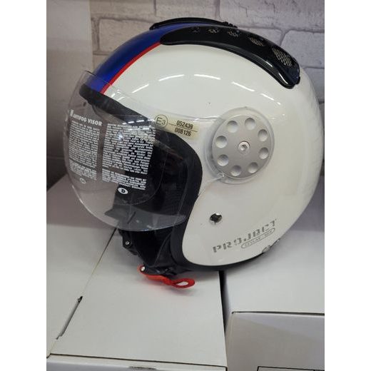 JET HELMA PROJECT PJ WHITE/BLUE/RED