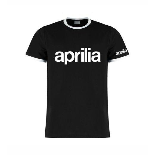 PÁNSKÉ TRIKO S MOTIVEM APRILIA - ČERNÉ